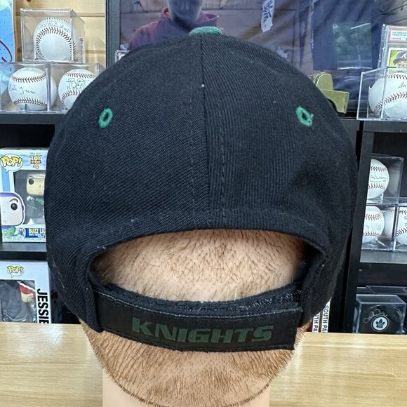 LONDON KNIGHTS Hat OHL Hockey CCM Stitched Wool Blend Black Green - Picture 4 of 5